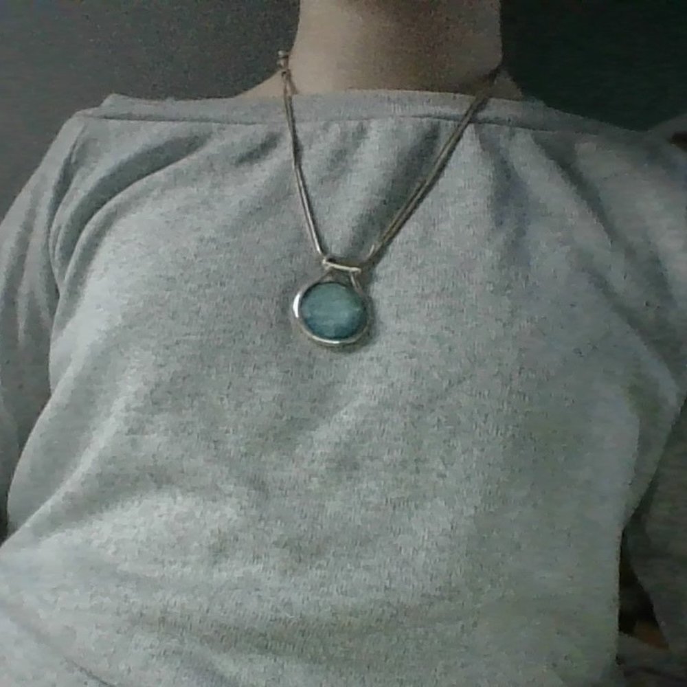 Teal necklace